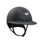 Samshield 2.0 Miss Shield Shadowmatt Black / Top Crystal Fabric Summer Night / Frontalband Crystal Fabric Summer Night / Trim Matt Blue Full Swarovski / Blazon Chrome Black