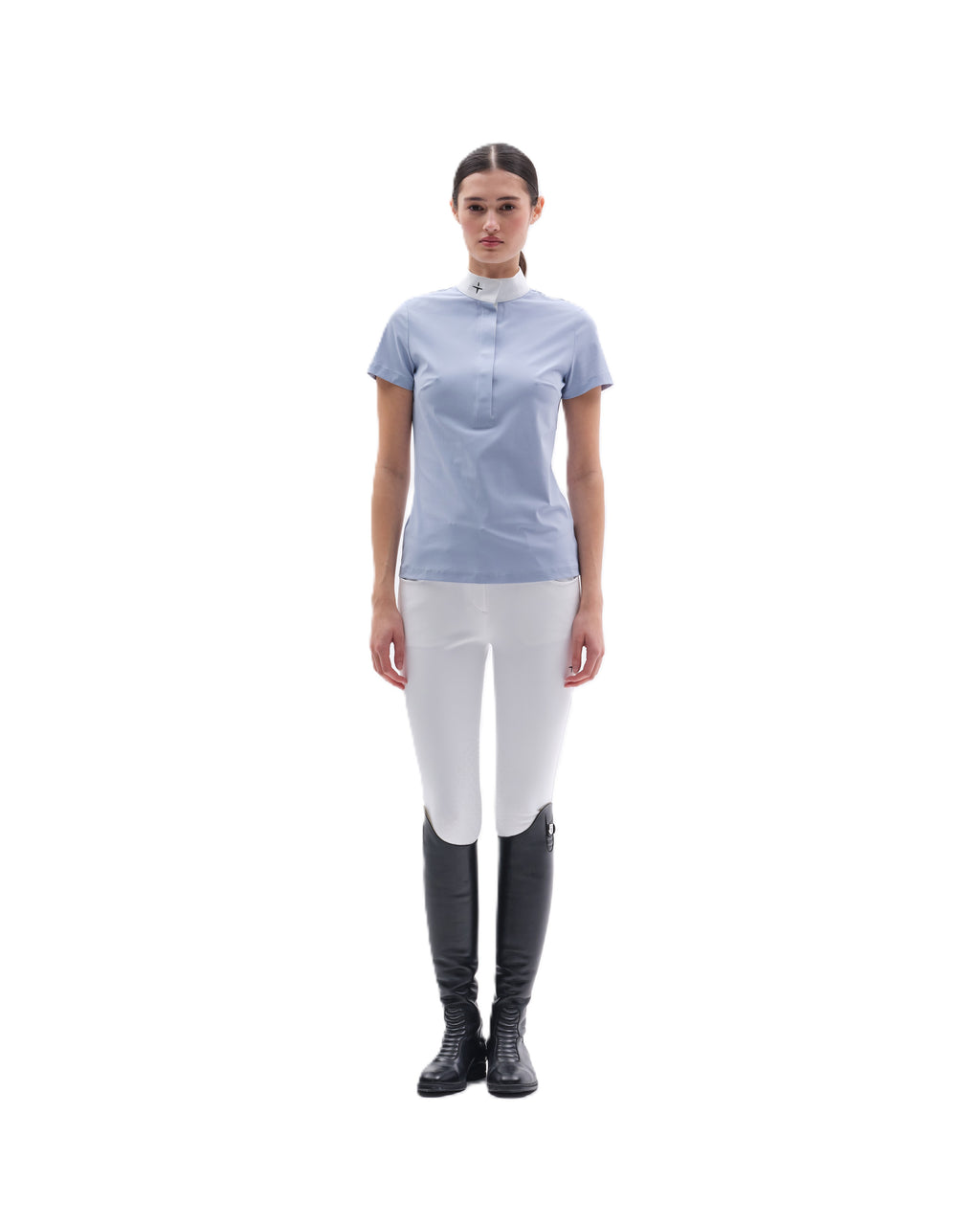 T-shirt Trolle Show demi-patte de boutonnage - Manches courtes - Femme