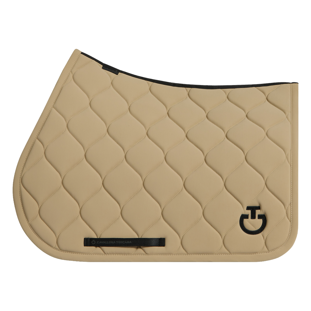 Cavalleria Toscana Saddle Pad New Circular Quilted Jersey - Jumping