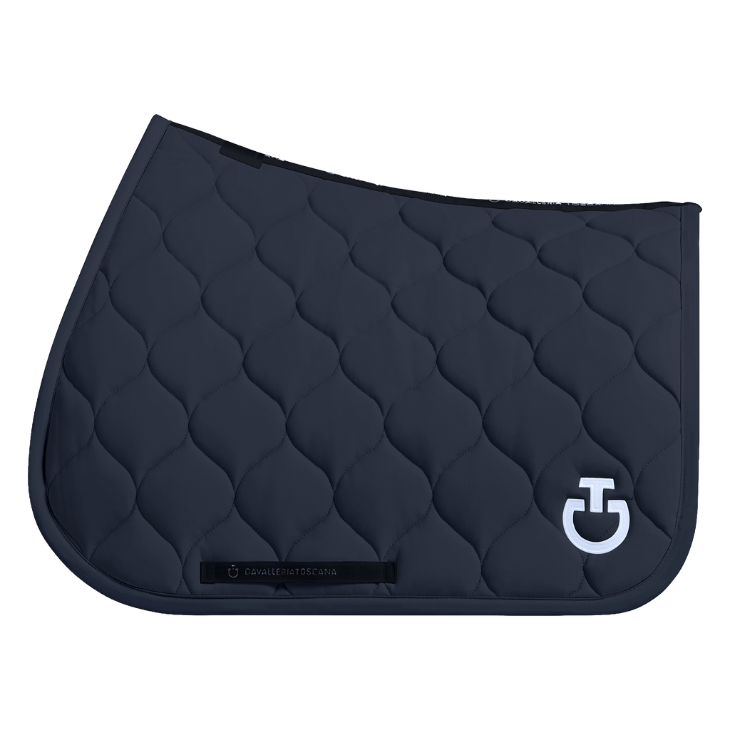 Cavalleria Toscana Saddle Pad New Circular Quilted Jersey - Jumping