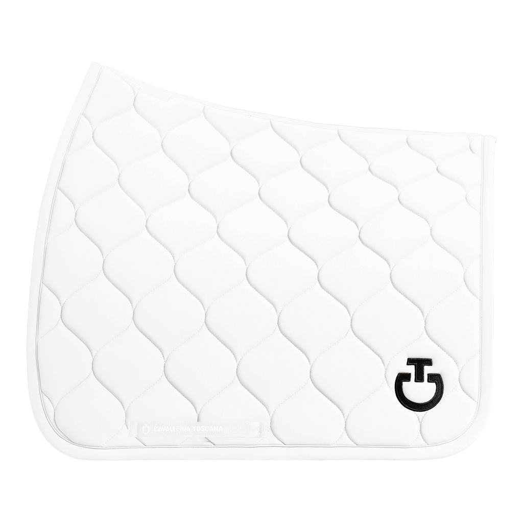Cavalleria Toscana Saddle Pad New Circular Quilted Jersey - Dressage