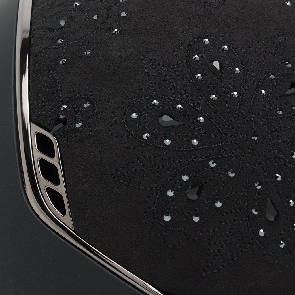 Samshield 2.0 Miss Shield Shadowmatt Black / Top Crystal Bloom Black / Frontalband Crystal Bloom Black / Trim Chrome Black / Blazon Chrome Black