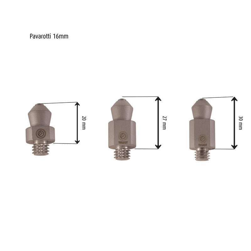 TRUST Stud Pavarotti 16 mm 3/8 - 2 Pieces