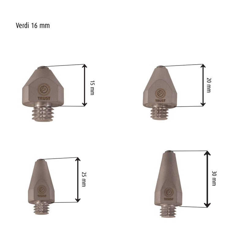 TRUST Stud Verdi 16 mm 3/8 - 2 Pieces