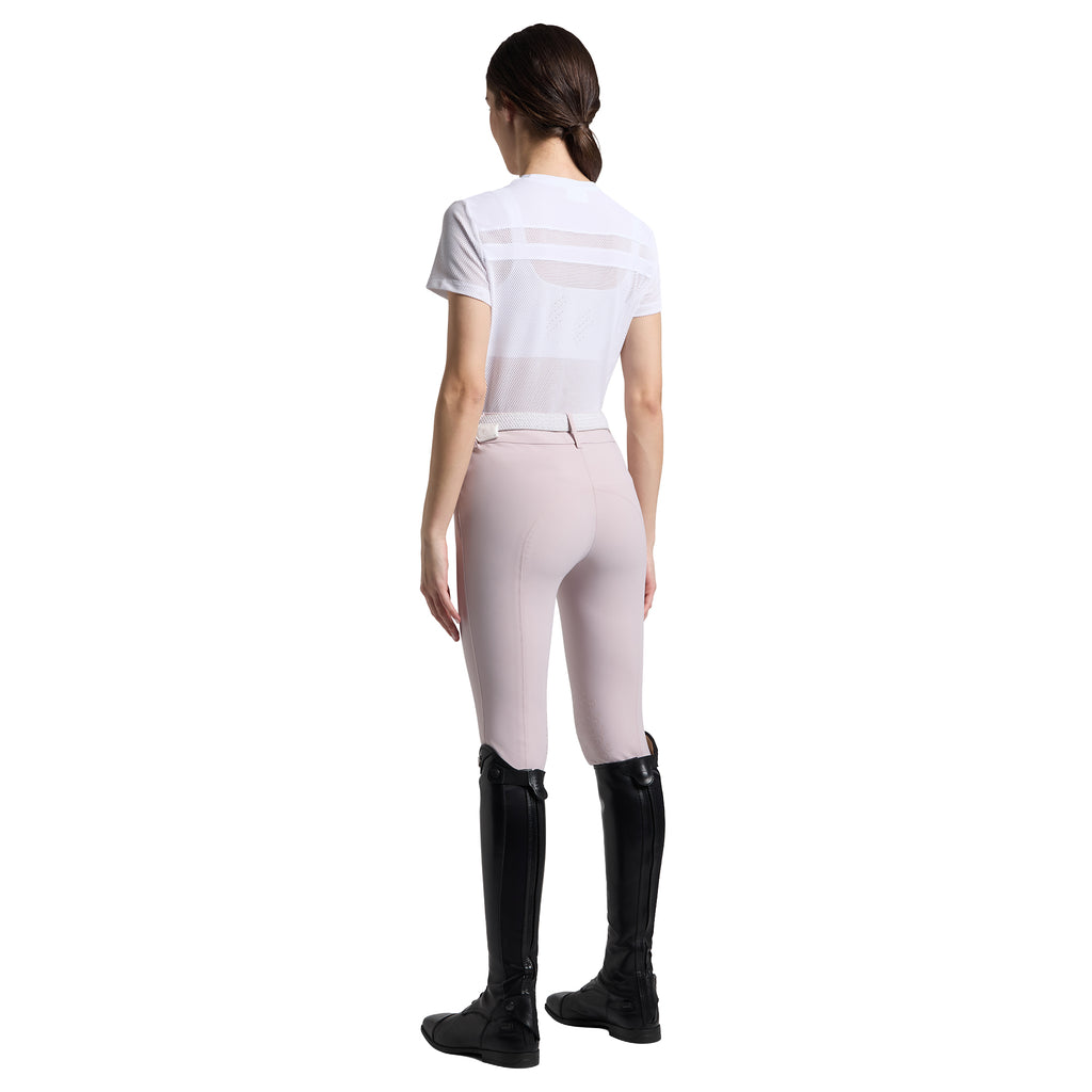 Cavalleria Toscana T-Shirt Perforierter Einsatz - Kurzarm - Damen