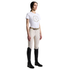 Cavalleria Toscana T-Shirt mit Blumenstickerei - Damen