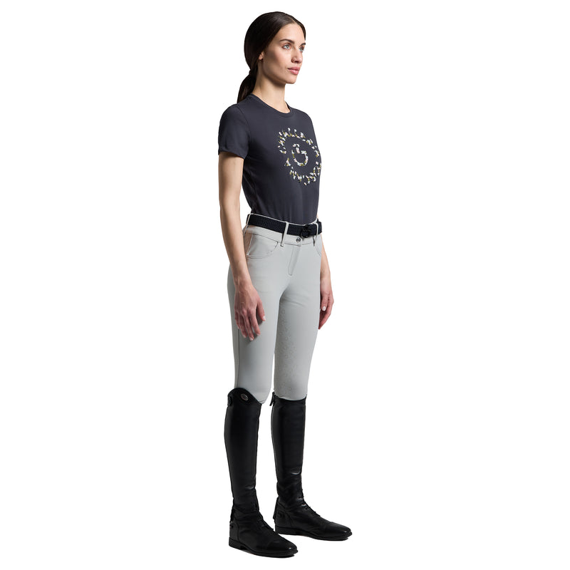 Cavalleria Toscana T-Shirt Floral Embroidery - Women