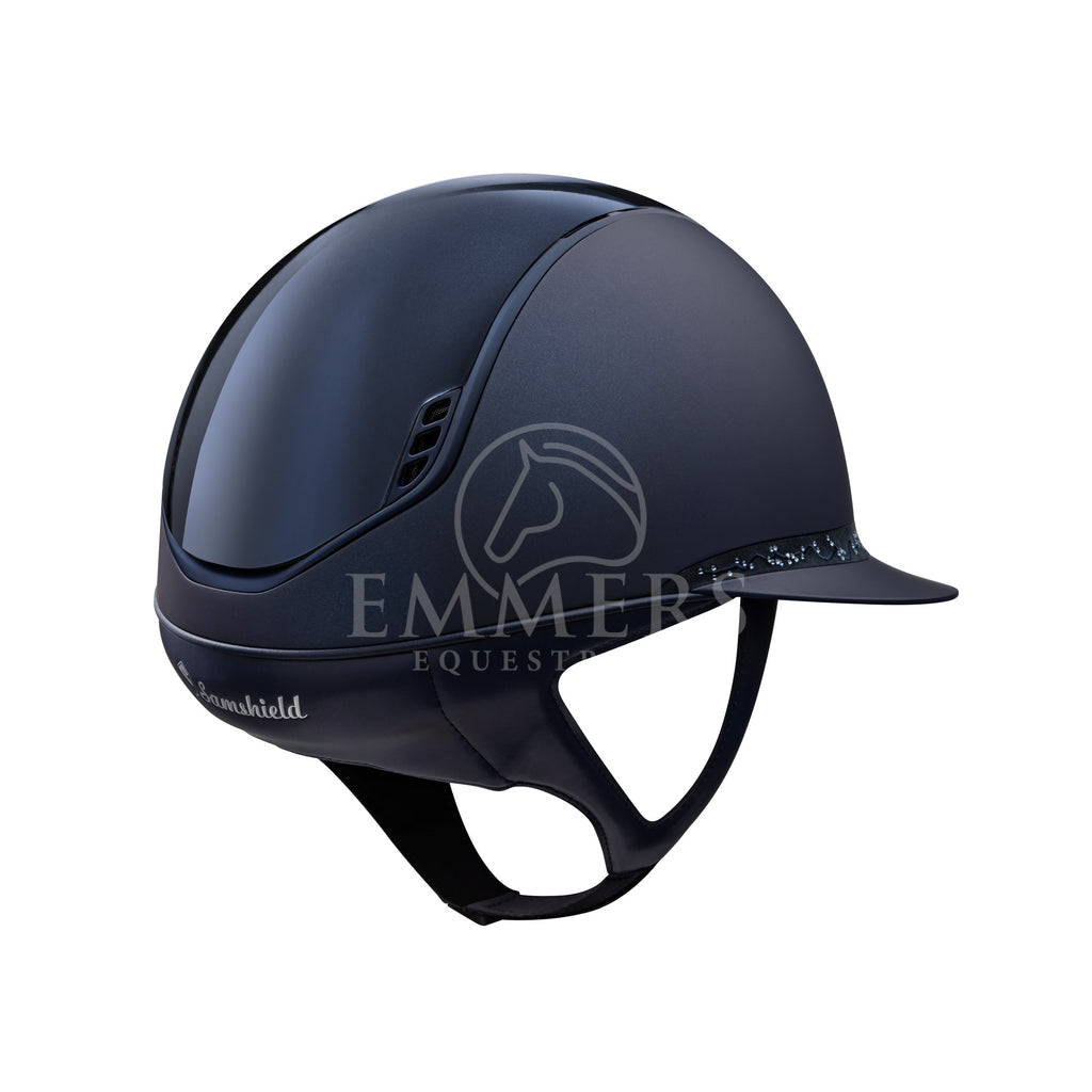 Samshield 2.0 Miss Shield Shadow Mat Blue - Top Shadow Glossy Blue - Frontal Band Crystal Leaf Blue - Trim & Blazon Matt Blue