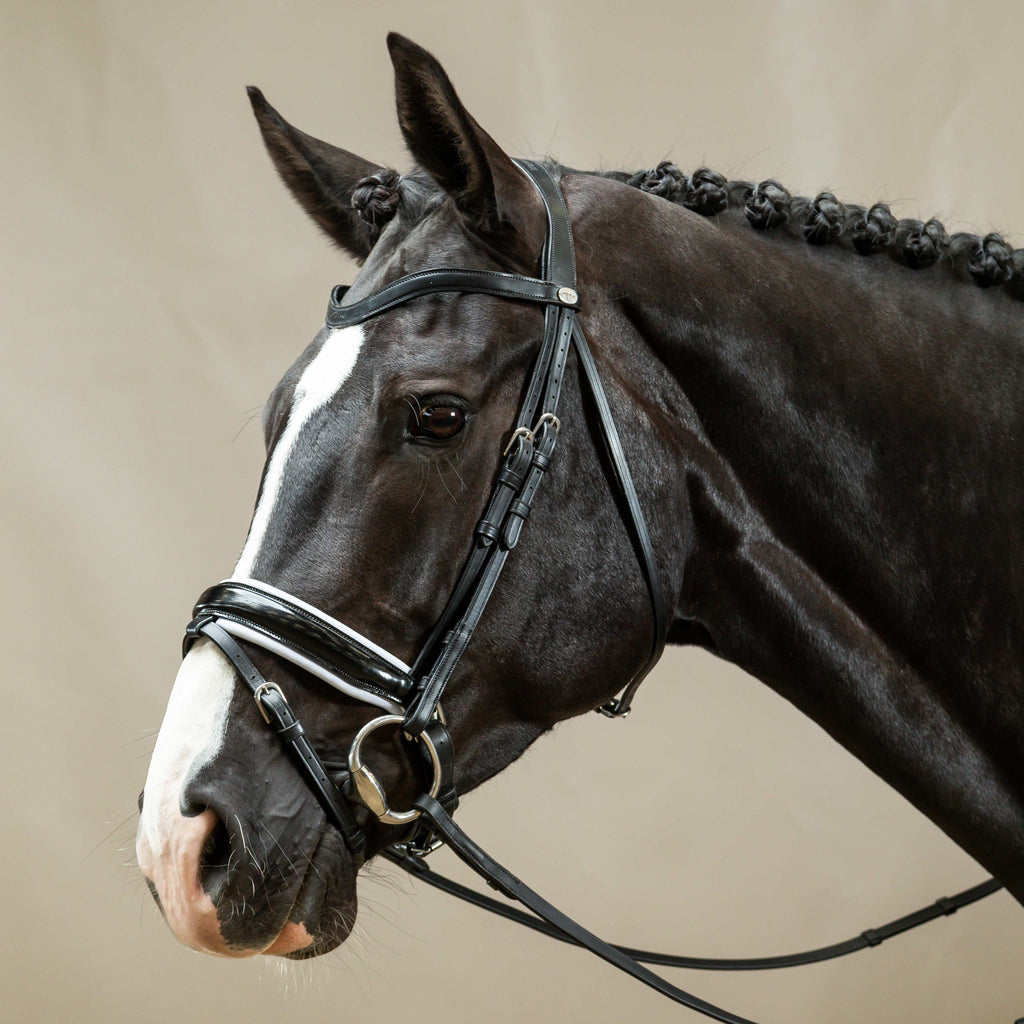 Dy'on Hoofdstel Aansnoerneusriem Wit Onderlegd - Lak L - Working By Dy'on