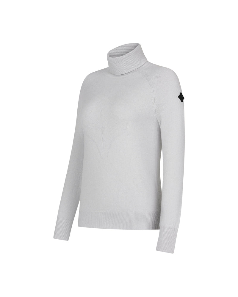 Trolle Sweater Tonal Cashmere Logo