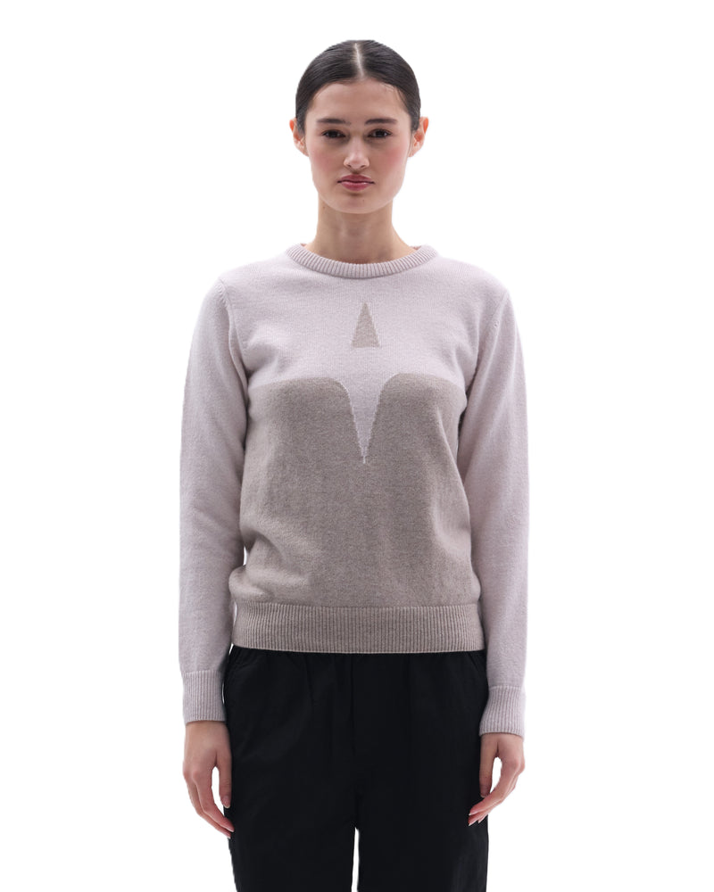 Trolle Sweater Cashmere & Wool Star Logo Crew - Women