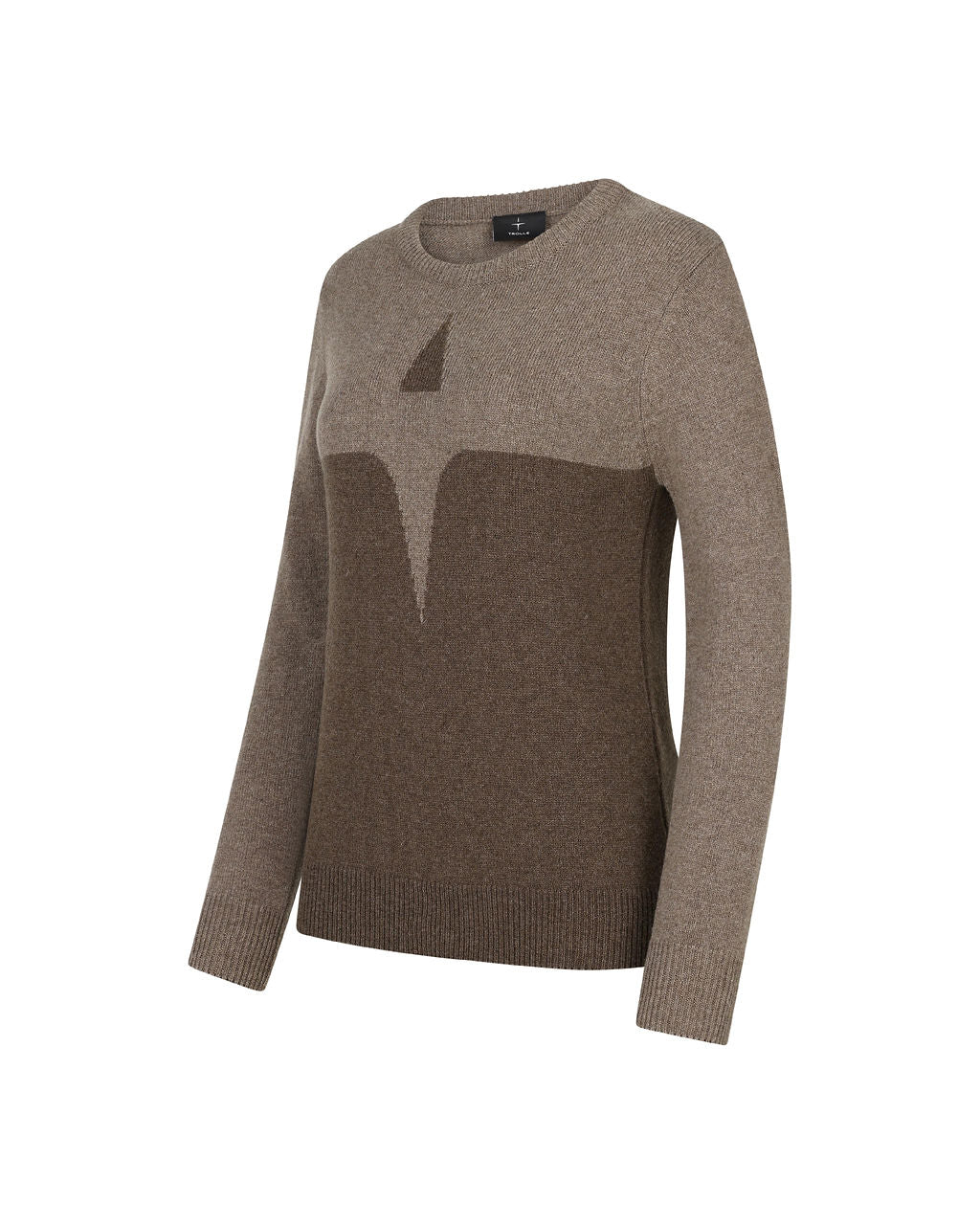 Trolle Pullover Kaschmir & Wolle Sternlogo Rundhals - Damen