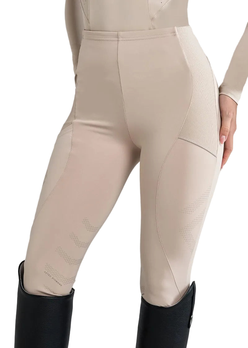 Aztec Diamond Core Riding Tights - Knee Grip - Women