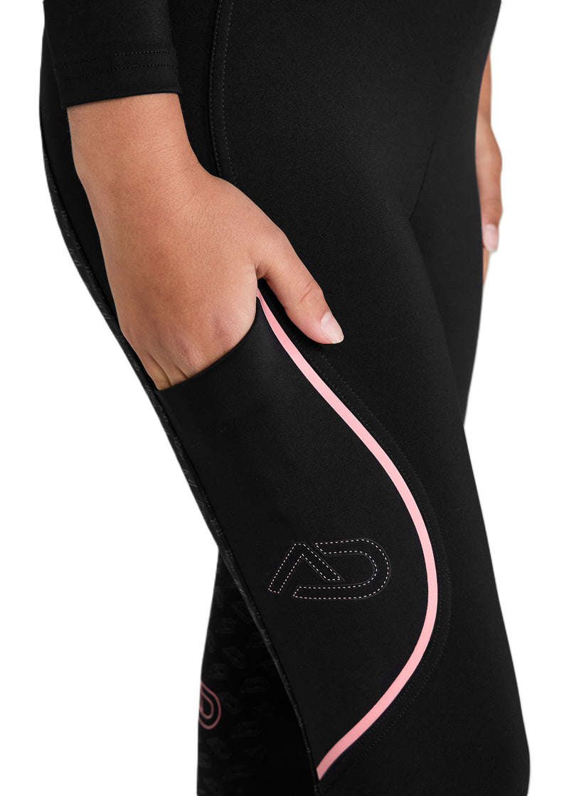 Aztec Diamond Riding Tights - Full Grip - Kids
