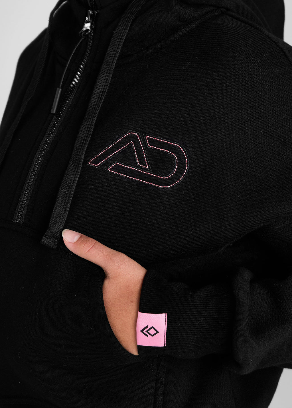 Aztec Diamond Half Zip Hoodie - Mädchen