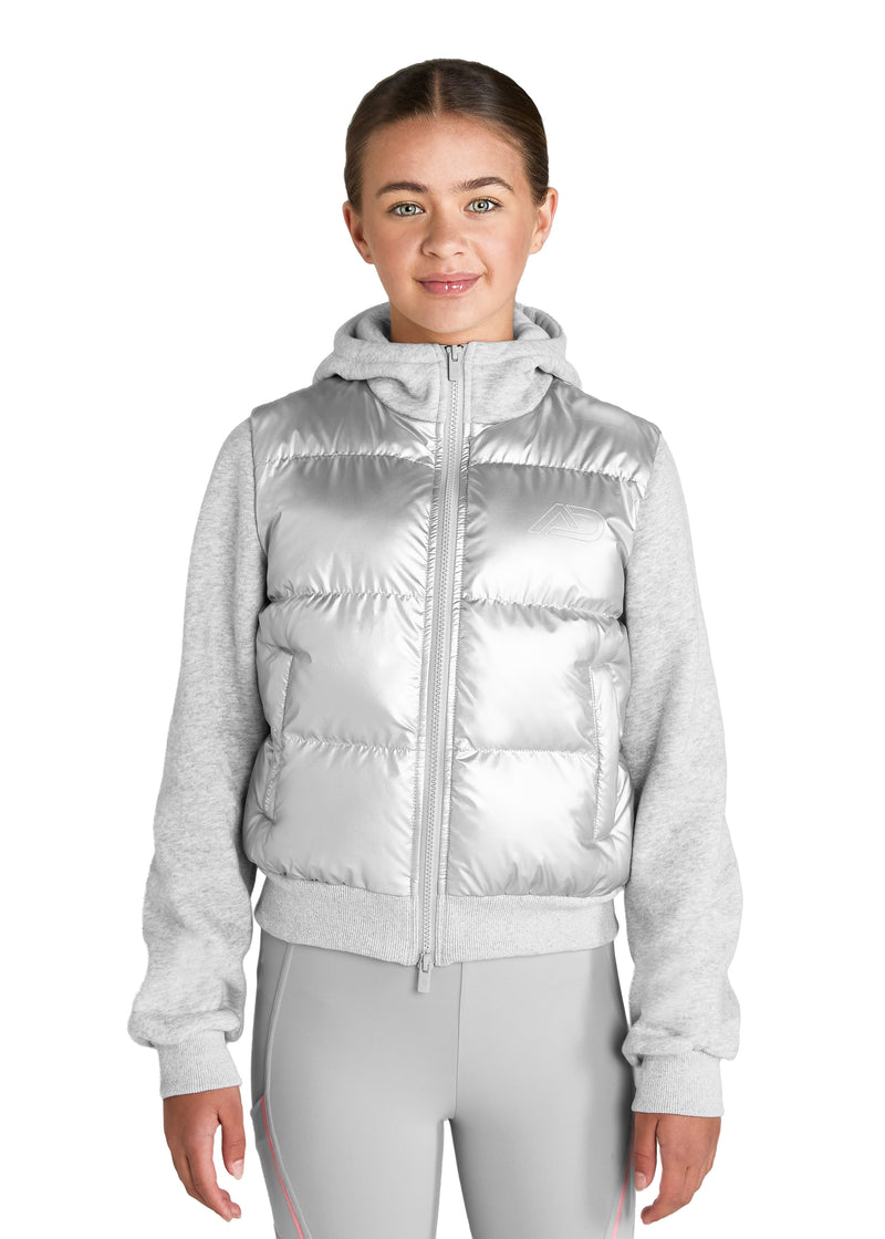 Aztec Diamond Hybrid Jersey Jacket - Girls