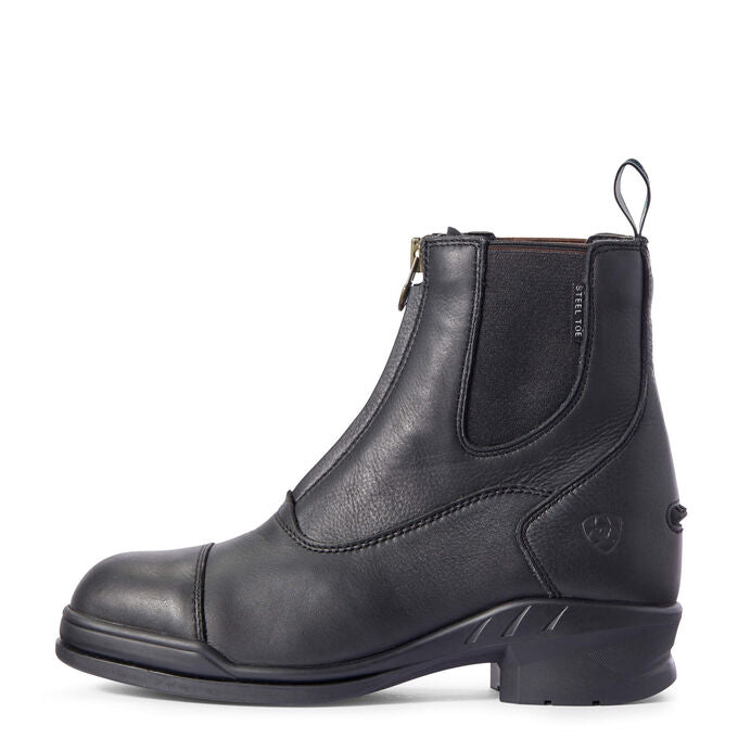 Ariat Heritage Iv - Steel Toe - Zip - Black - Ladies
