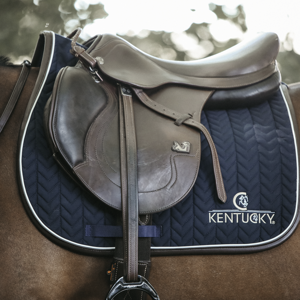 Kentucky Zadeldekje Leer Fishbone - Jumping