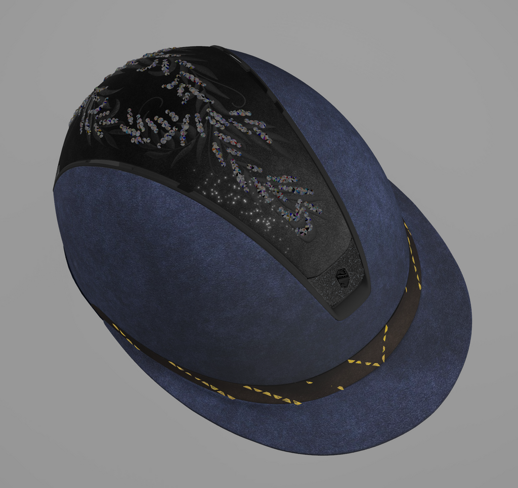 Custom Emmers Equestrian Helmet - Alcantara "test"