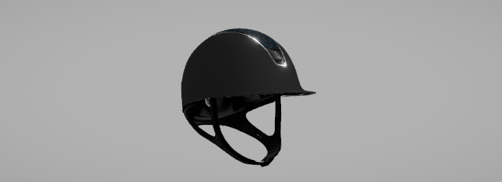 Custom Emmers Equestrian Helmet - ShadowMatt "test test"