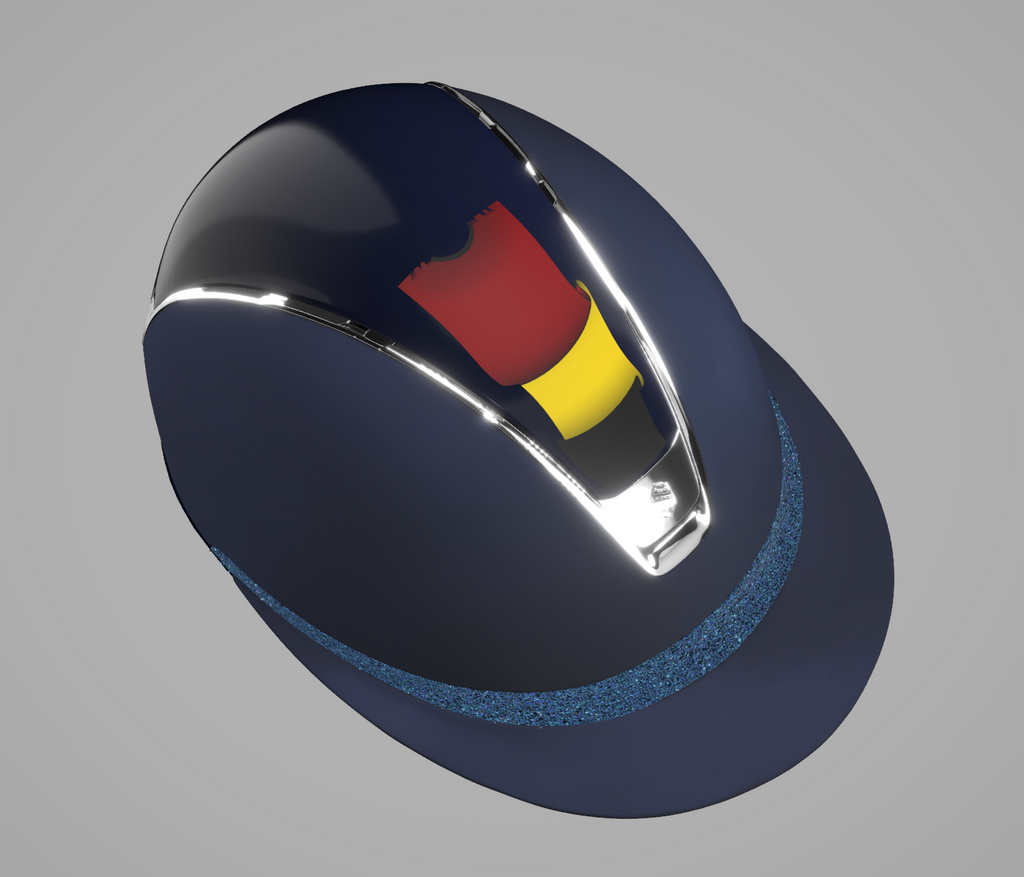 Custom Emmers Equestrian Helmet - ShadowMatt "Lisa"