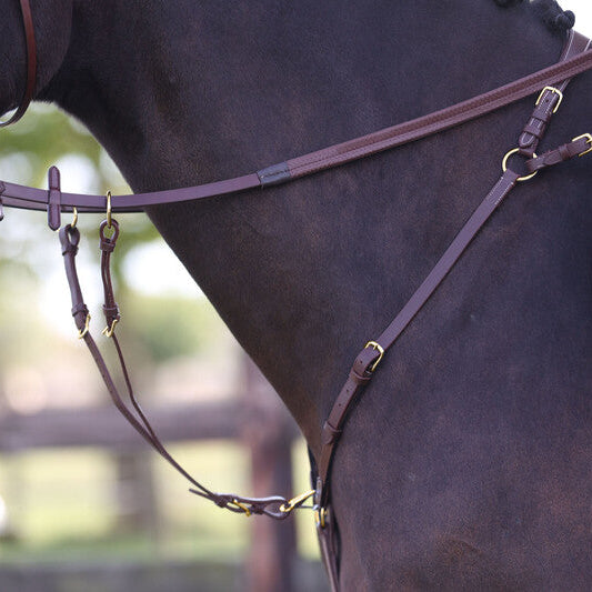 LJ Brustblatt New Pro - Messing Beschlagene Schnallen