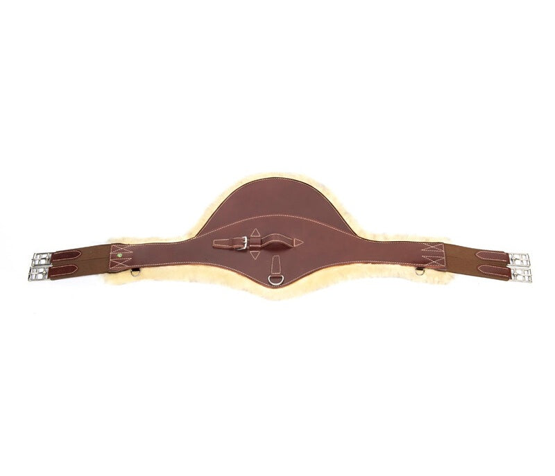 Sangle bavette LJ avec laine marron