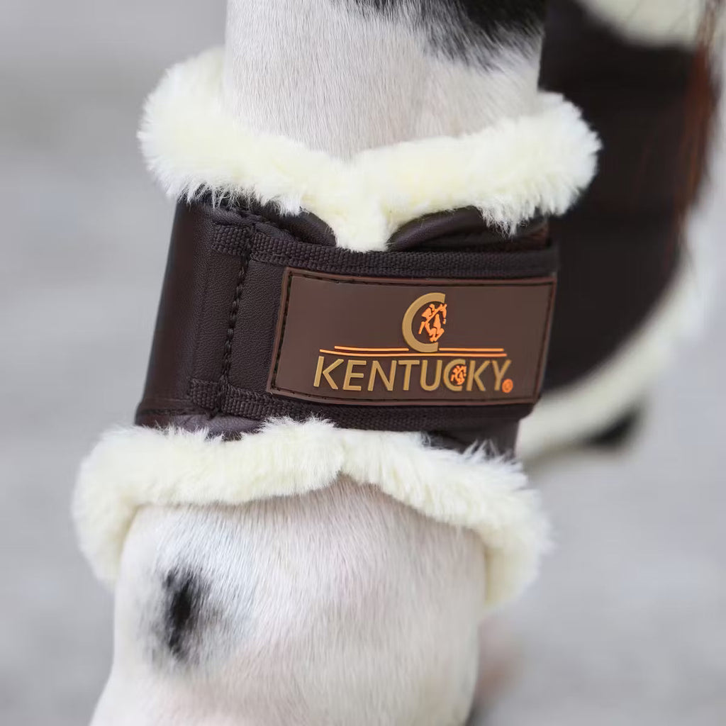 Guêtres Kentucky Turnout en cuir et laine