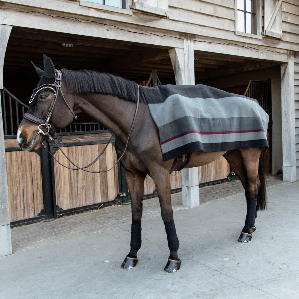 Kentucky Fleece Decke Heavy Square - Streifen/Karo