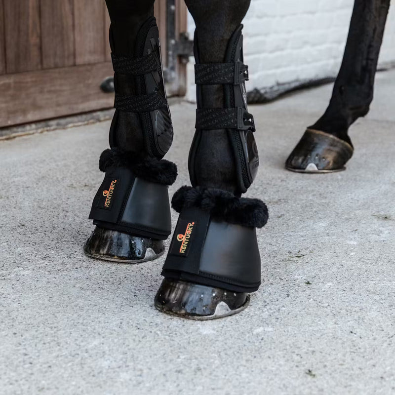 Kentucky Lammfell Leder Überziehstiefel