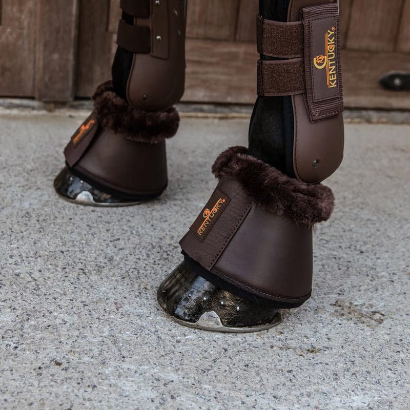 Kentucky Lammfell Leder Überziehstiefel