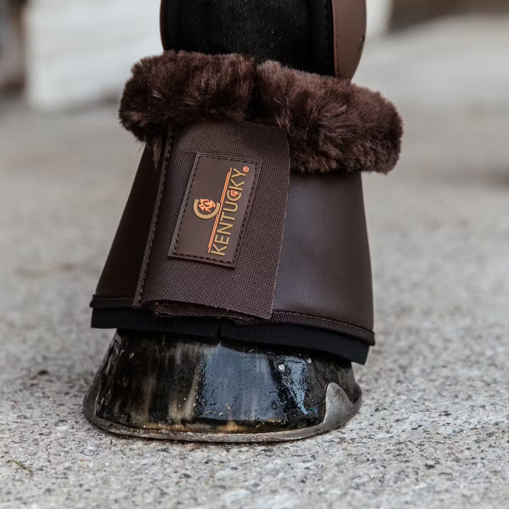 Kentucky Lammfell Leder Überziehstiefel