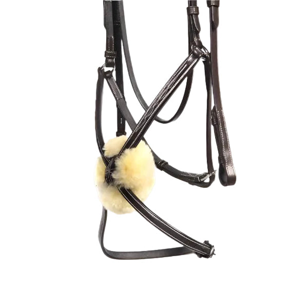LJ Bridle Nouveau Pro Muserolle Mexicaine/Boucles Inox