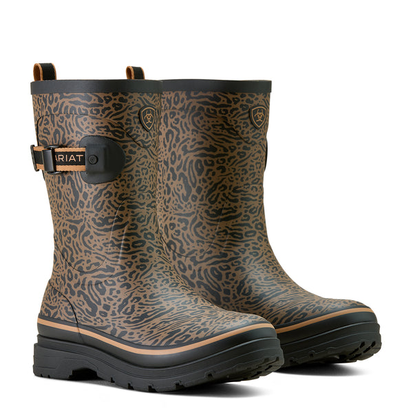 Bottes en caoutchouc mi-mollet Ariat Kelmarsh - Imprimé Ocelot - Femme