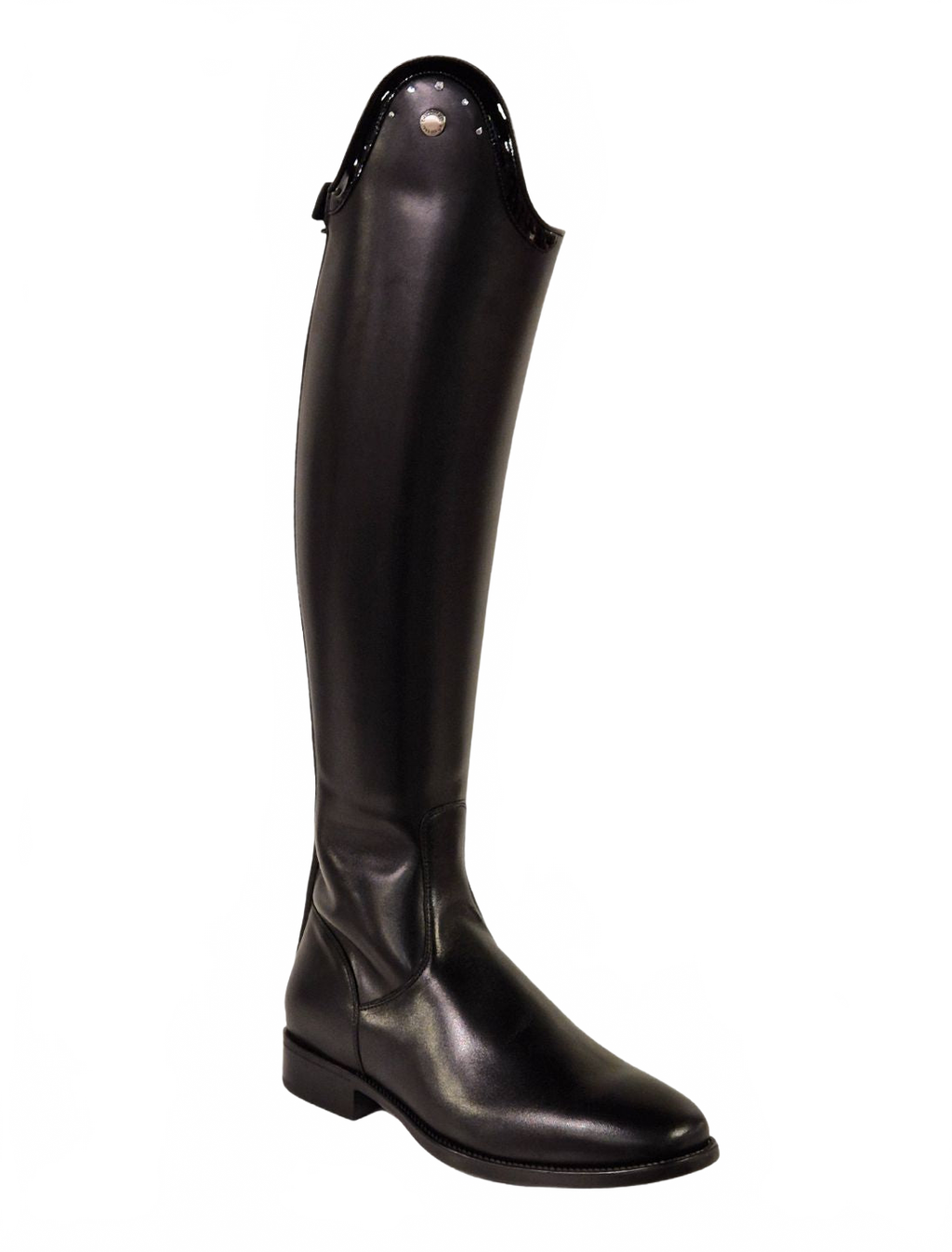 Riding Boots Tricolore Puro Duo - Patent Top & White Crystals