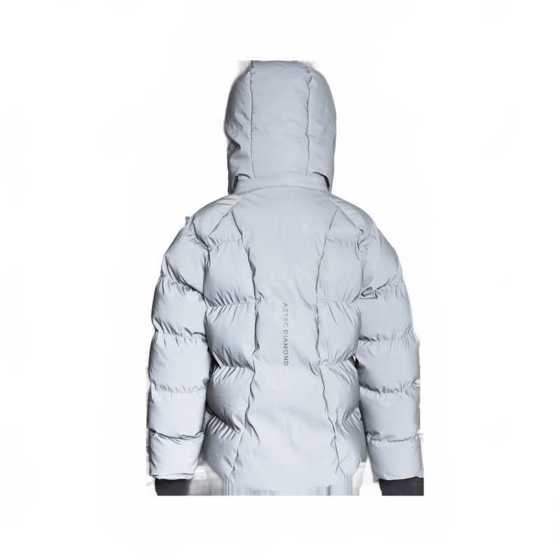 Aztec Diamond Puffer Jacket - With Hood - Kids