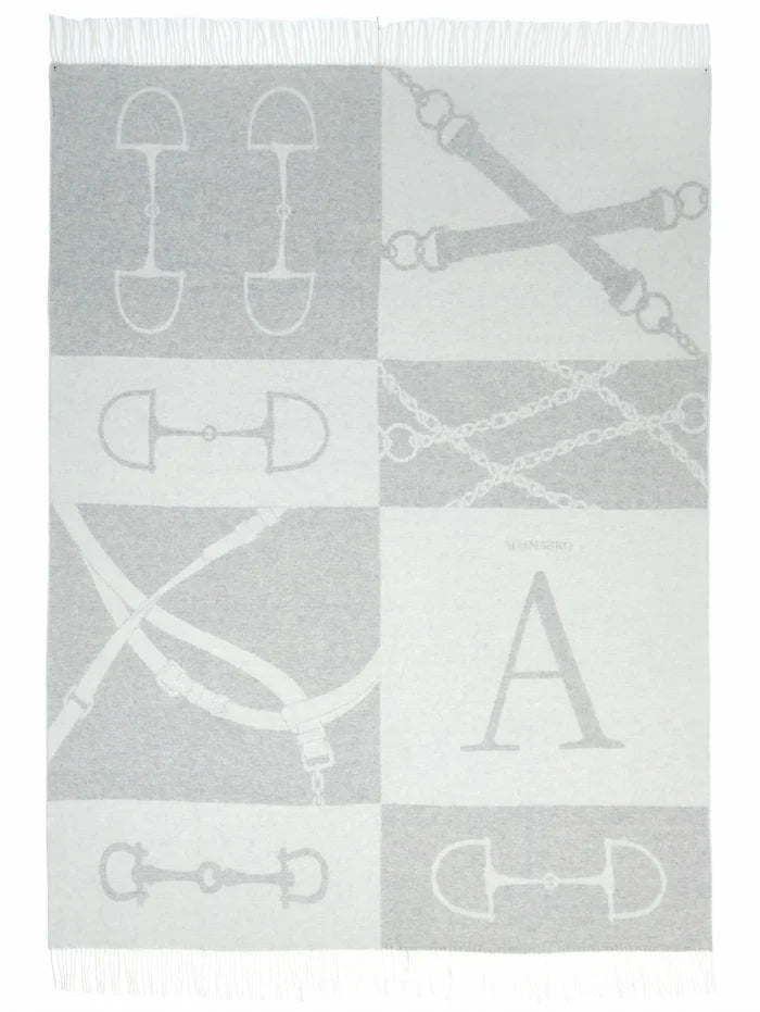 Adamsbro Plaid - Kasjmier + Wol - Lichtgrijs